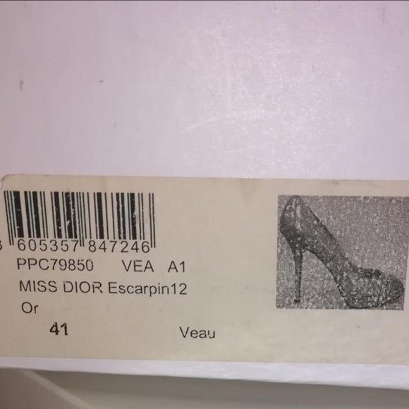 NIB CHRISTIAN DIOR 41 Metallic Python Snakeskin Peep-Toe Platform Pumps - Picture 9 of 9